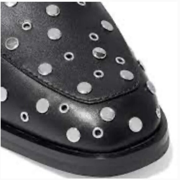 NWT in Box 3.1 Phillip Lim Women's Alexa Studded Apron Toe Black Loafer … - Picture 5 of 12